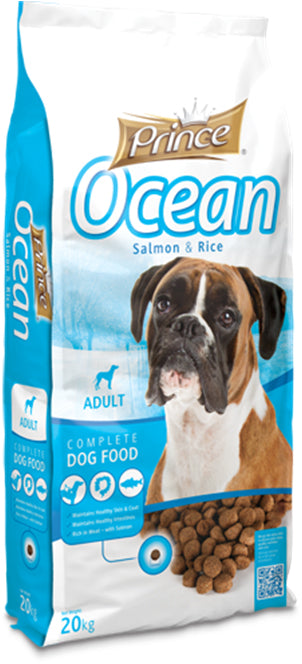 Prince dry food Ocean (salmon & rice), 20 kgs