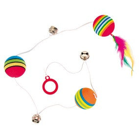 Rainbow Balls on an Elastic Band