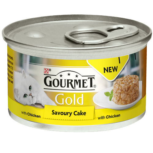 Gourmet gold savoury top cake cat food