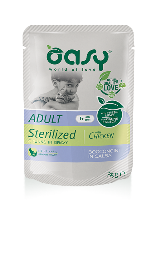 Oasy chunks in gravy pouches - Sterilised Chicken, 85g