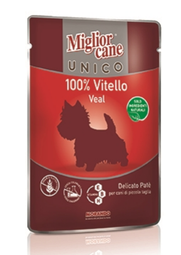 MigliorCane Unico patè only veal 100g