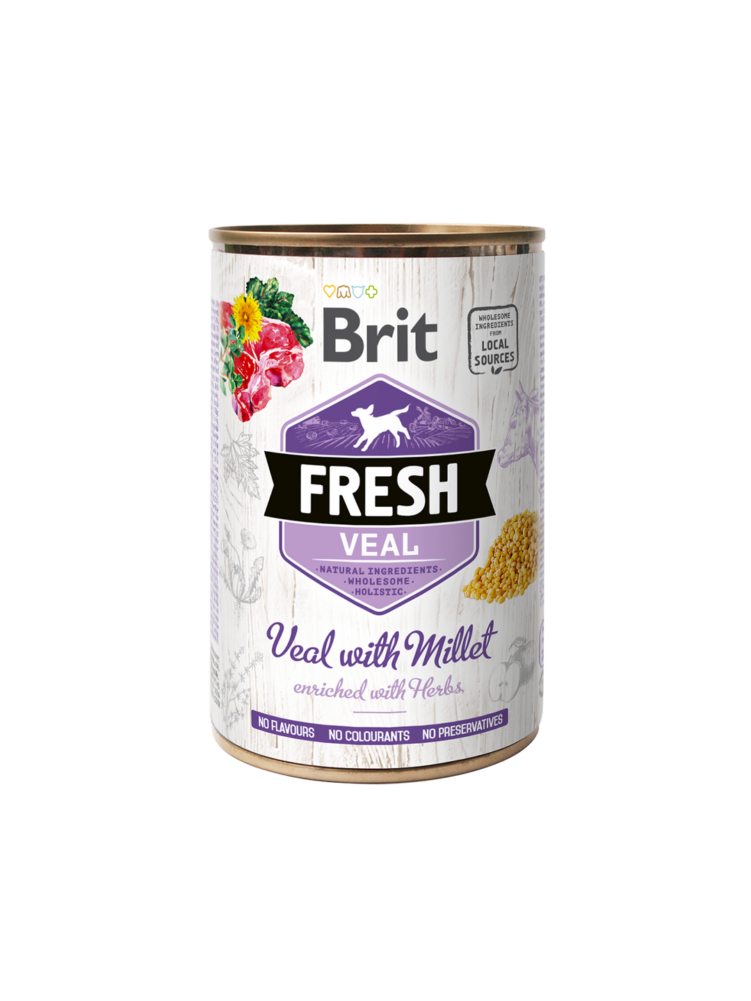 Brit Fresh tins 400g- Veal with Millet