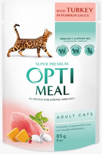 Optimeal Pouches with Turkey in Pumpkin sauce, 85g