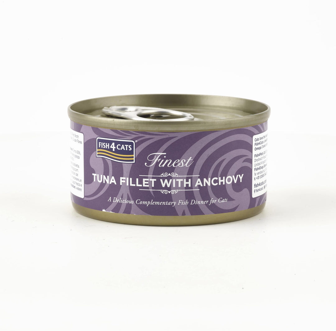 Fish4cats finest Tuna Fillet with Anchovy 70g Tin