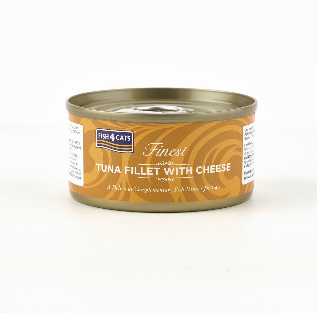 Fish4cats finest Tuna Fillet with Cheese 70g Tin