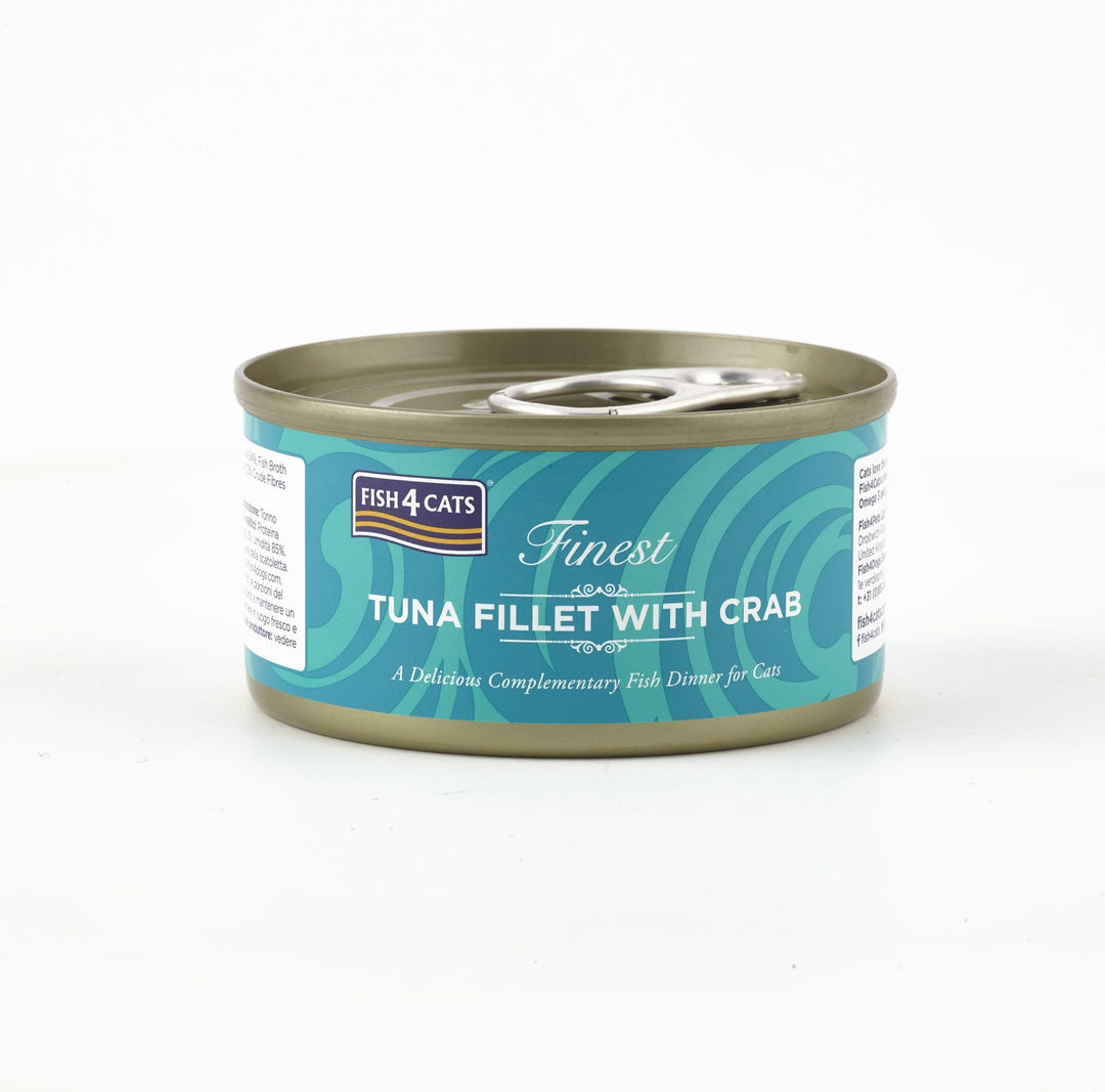 Fish4cats finest Tuna Fillet with Crab 70g Tin