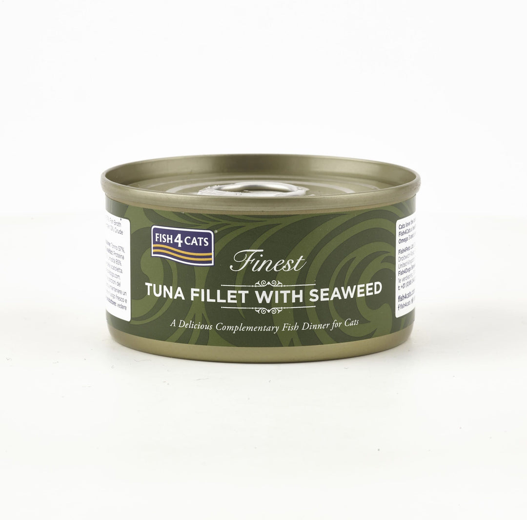 Fish4cats finest Tuna Fillet with Seaweed 70g Tin
