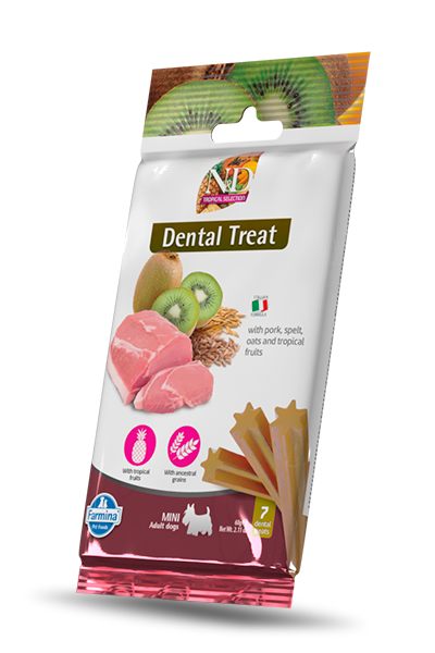N&D Mini dog treats 60g - Tropical, Pork