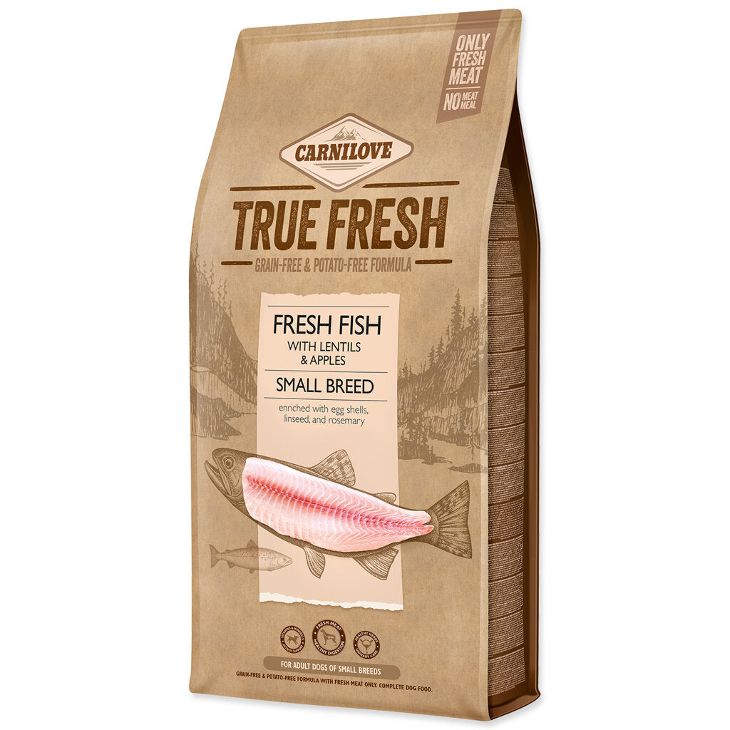 Carnilove True Fresh, Fresh fish with lentils & Apples (small breed)