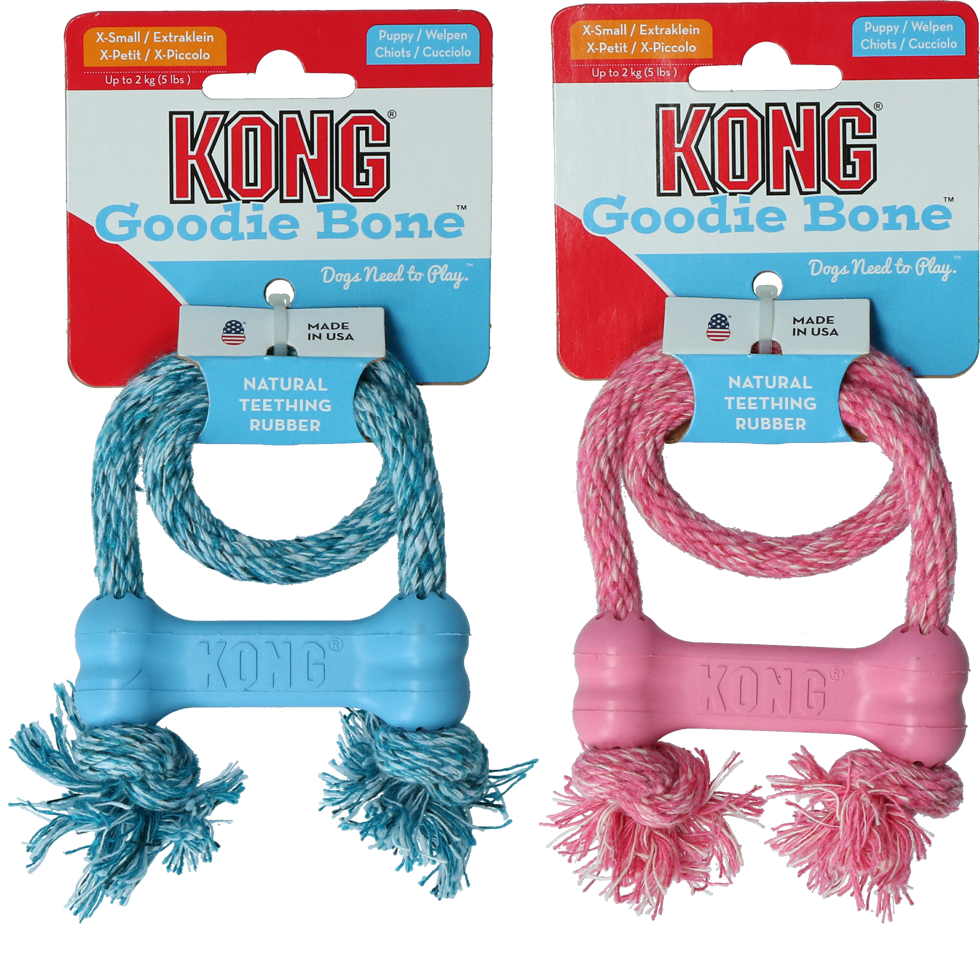 KONG - Puppy Goodie Bone with rope
