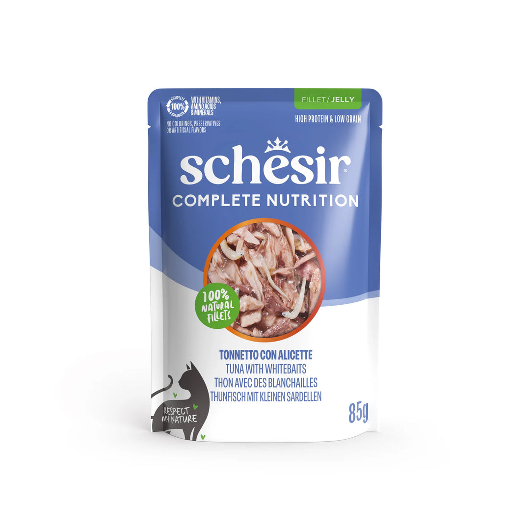 Schesir Pouch Tuna Whitebait Mousse , Complete, 85g