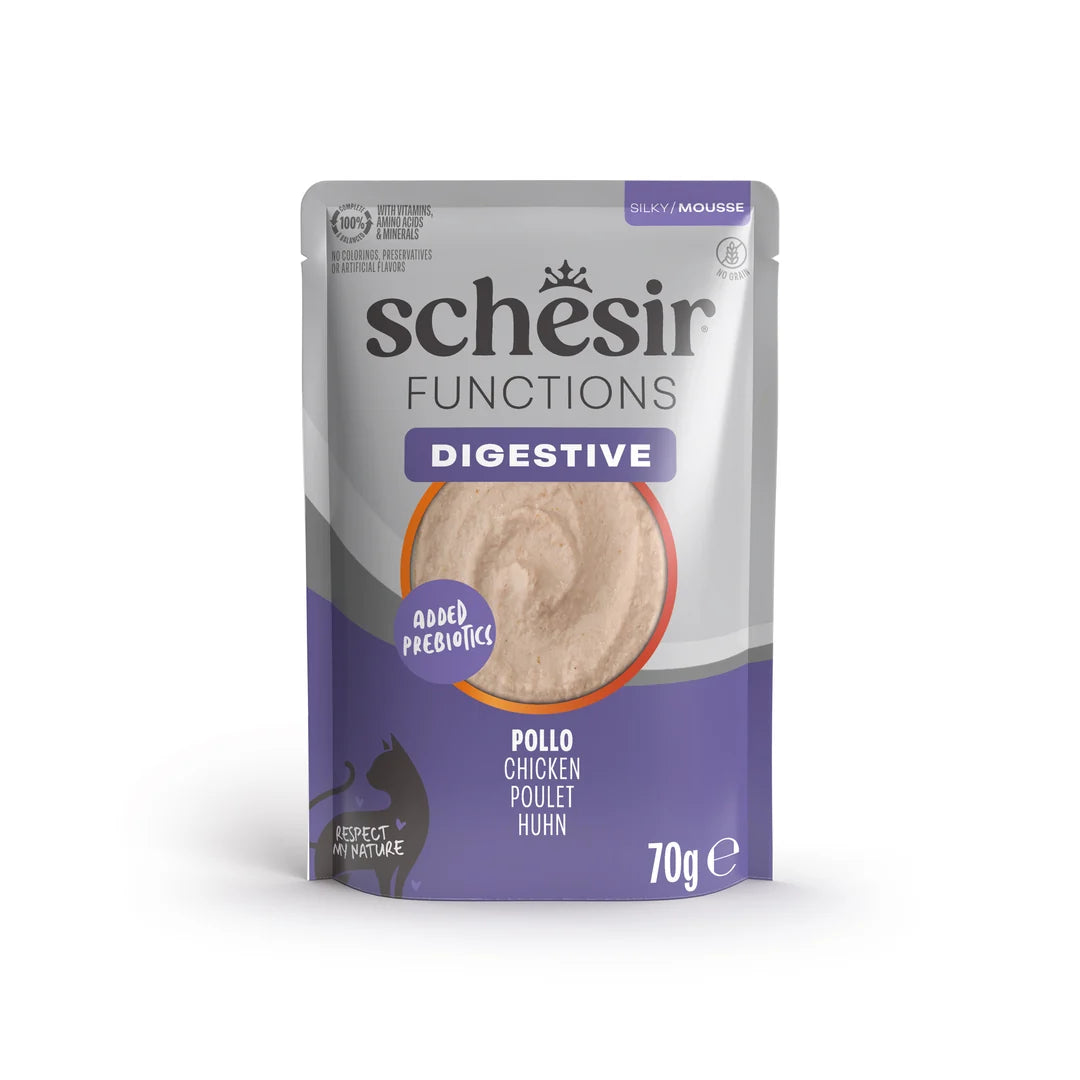 Schesir Functions cat Mousse 70g - Digestive Chicken
