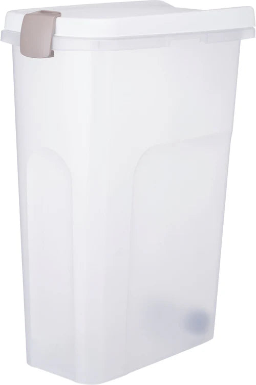 24668-  Feed Barrel, 40 l/27 x 61 x 45 cm, transparent/white