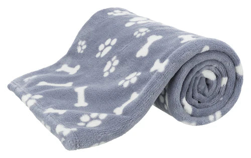 37090  Kenny blanket, plush, 75 x 50 cm Blue