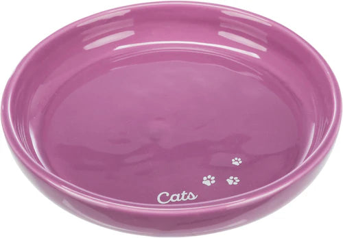24806 - cat ceramic bowl, cats paw motif