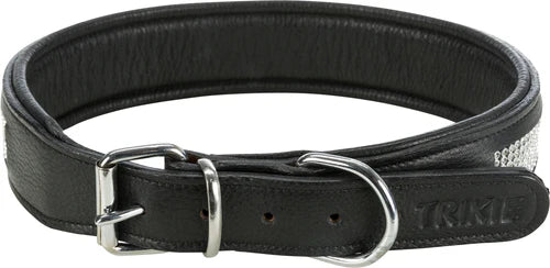 Active Comfort collar with rhine stones, black