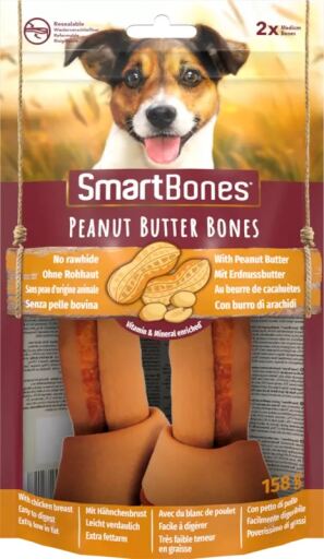 Smart Bones Peanut Butter Bones Medium (x2) , 158g