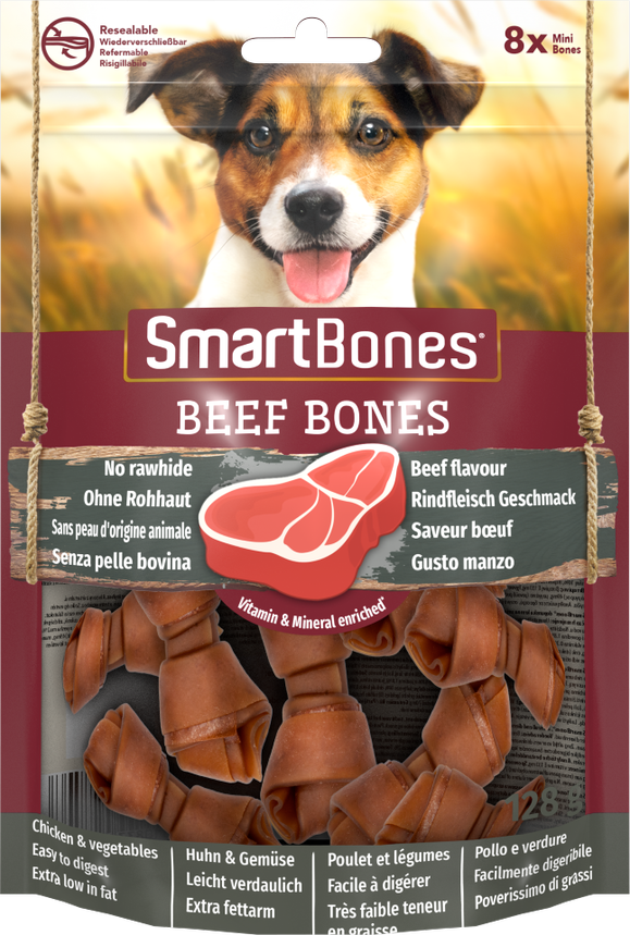 Smart Bones Beef Bones Mini (x8) , 128g