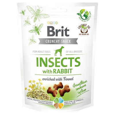 Brit Care Crunchy Cracker. Insects with Rabbit enriched with Fennel