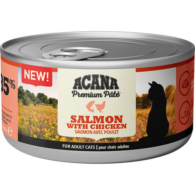 Acana cat tin Premium Pate Adult, Salmon with Chicken, 85g