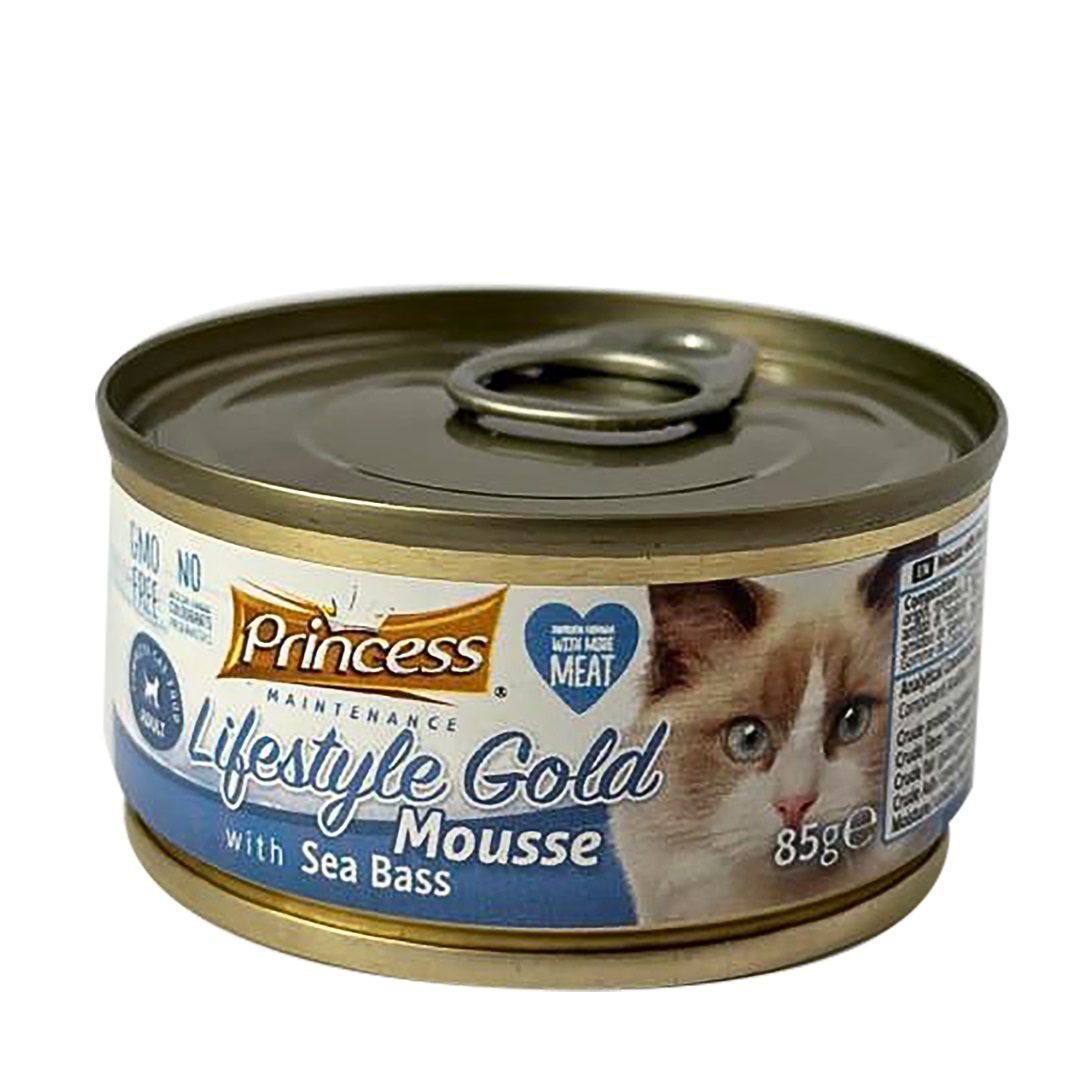 Princess Lifestyle Gold Mousse Seabass 85g