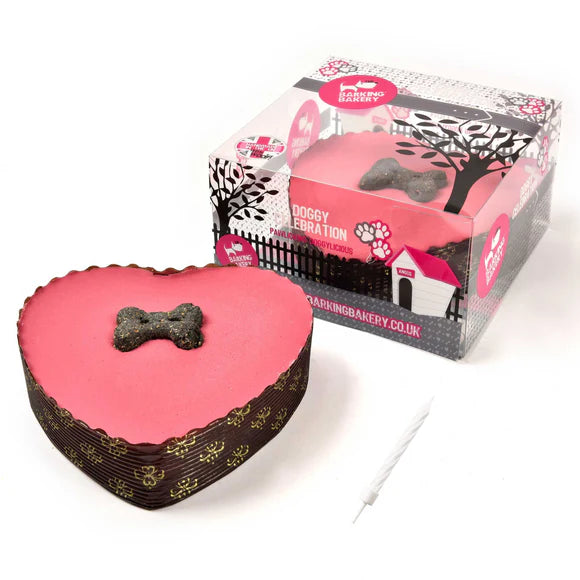 The Barking Bakery Pink Heart Pawty Cake