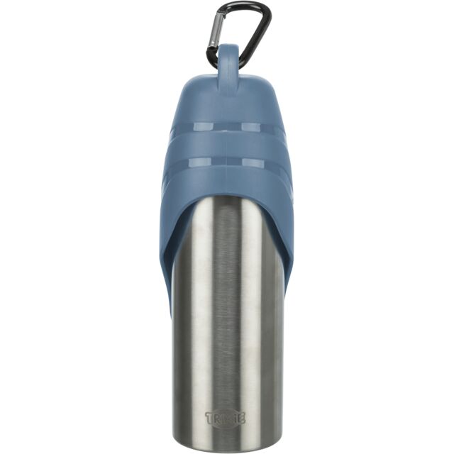 Bottle With Bowl, Stainless Steel/Plastic