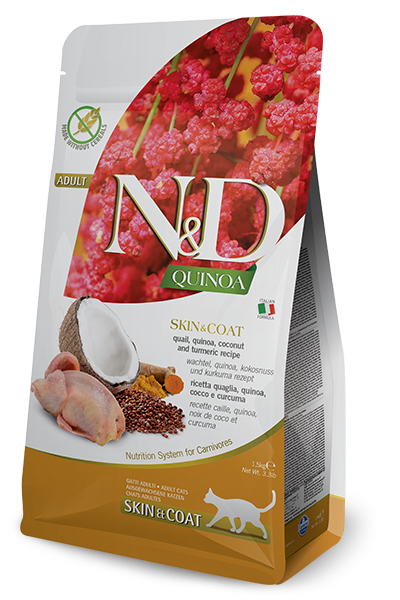 N & D Cat dry Skin & Coat Quail