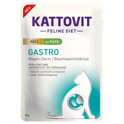 Kattovit Feline Diet Gastro Pate (turkey) Pouch, 85g