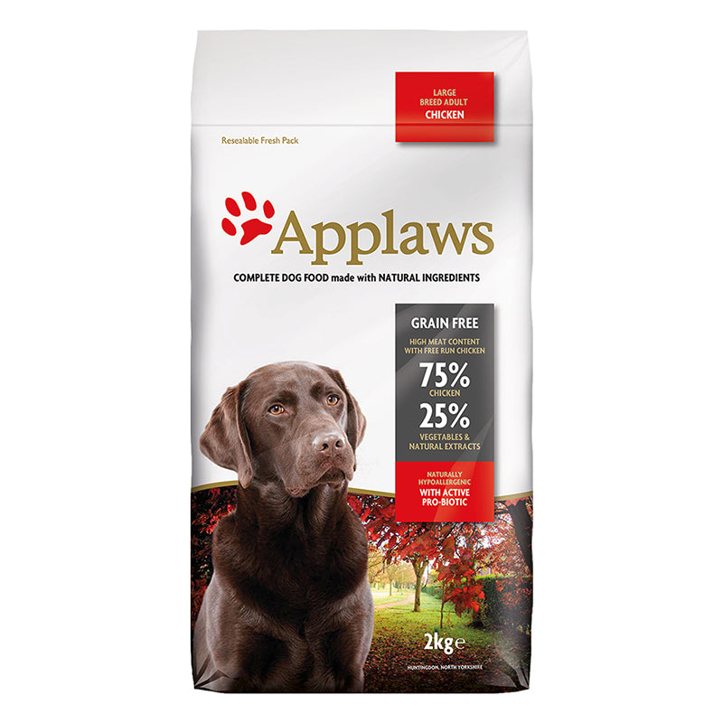 Applaws dog dry, Adult Large breed, Chicken, 2 Kg