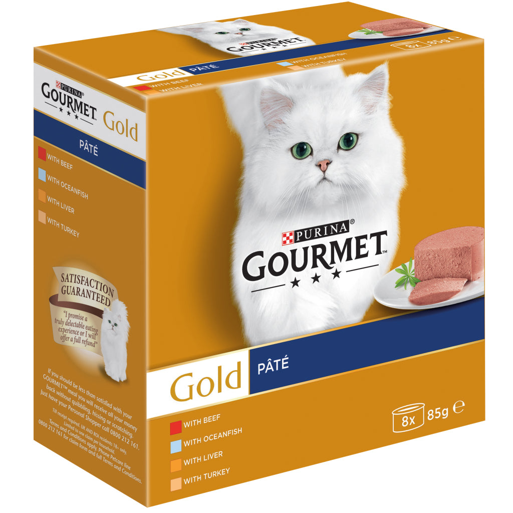 Gourmet Gold tins Pate Recipes ,8 Pack (Blue), (8 x 85g)