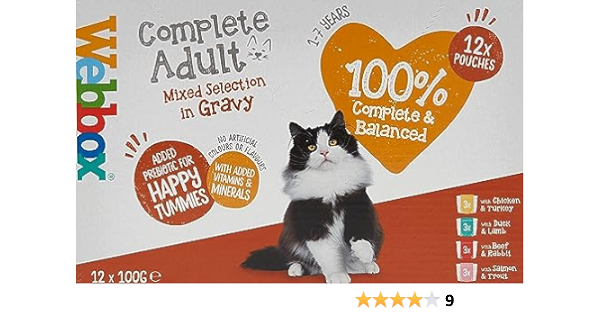 Webbox complete Mixed Selection in Gravy, 12 pack