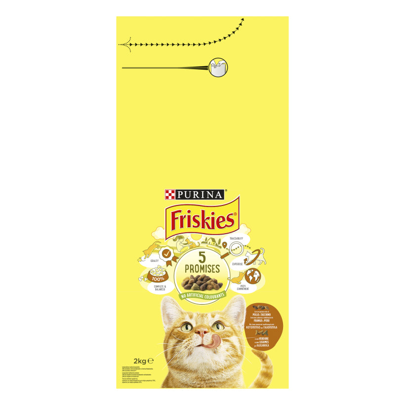 Friskies cat Dry Chicken &amp; Turkey, 2 Kgs