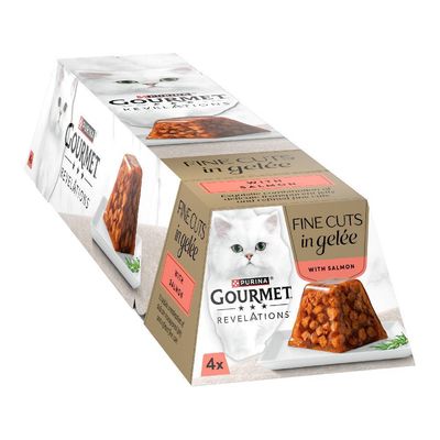 Gourmet Revelations Fine Cuts in gelee, Salmon, 4 x 57g