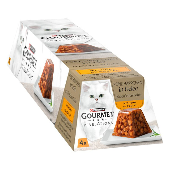 Gourmet Revelations Fine Cuts in gelee, Chicken, 4 x 57g