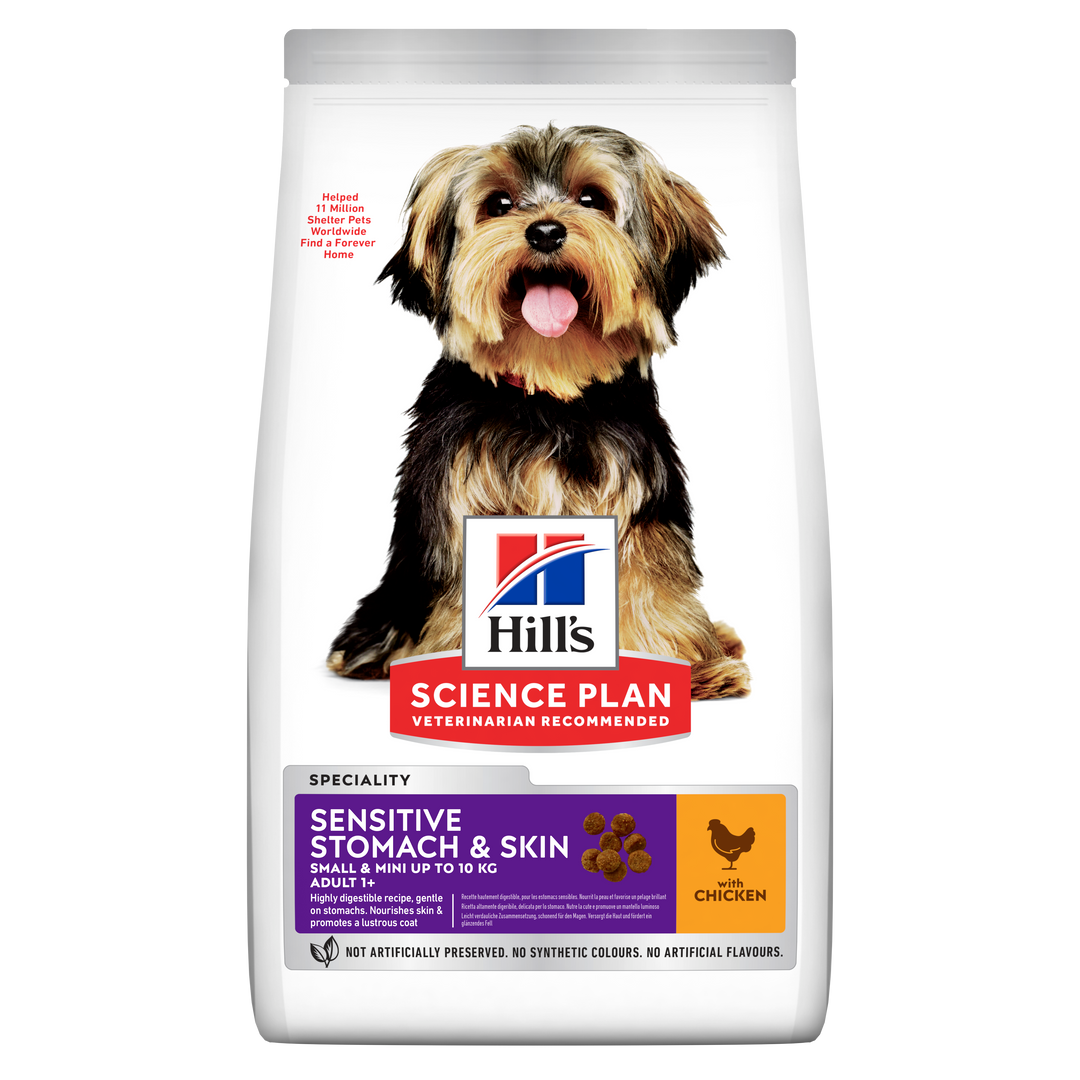 Hill's Science Plan Adult 1-6 Sensitive Stomach & Skin Small & Mini Dog Food with Chicken