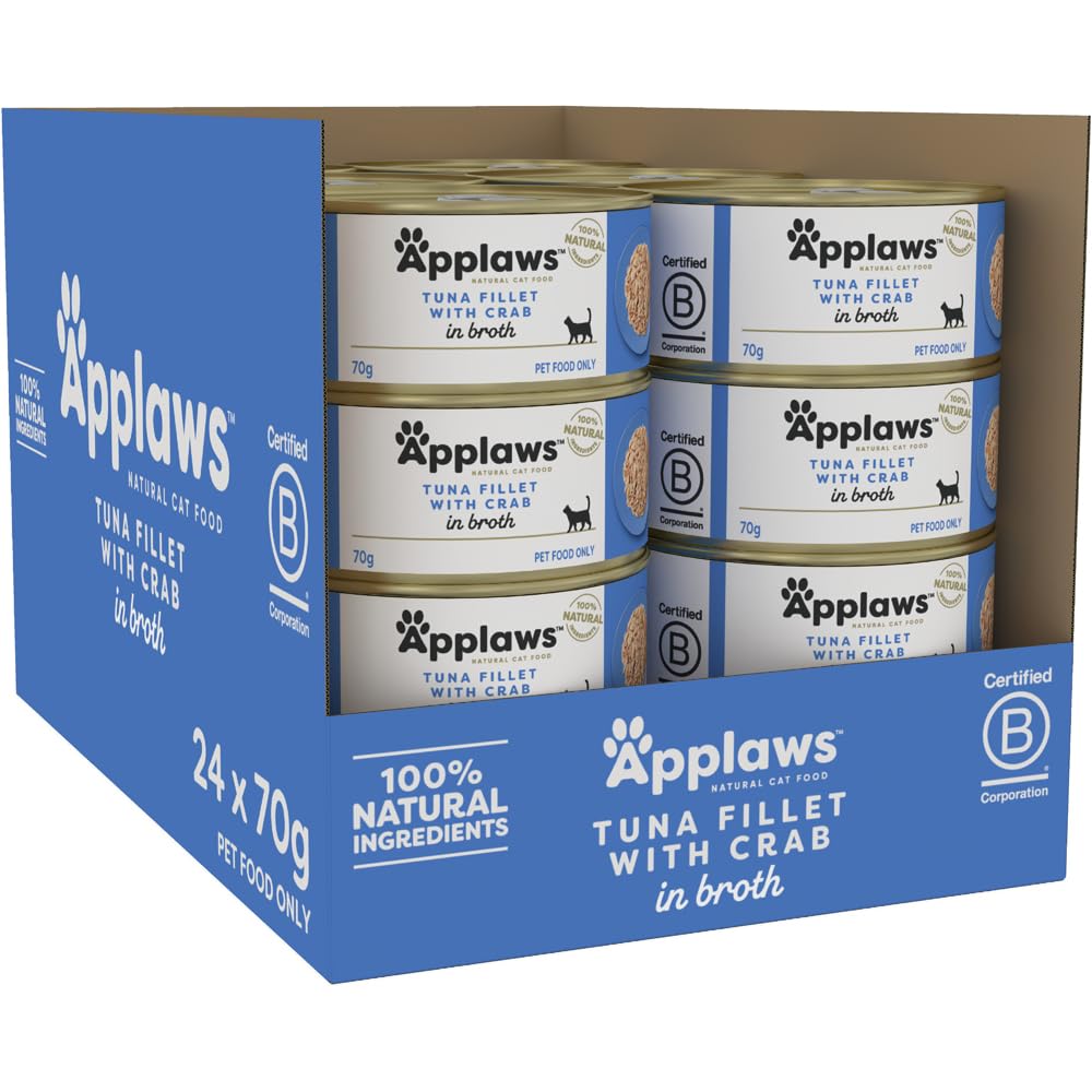 Applaws Cat Tin Tuna & Crab, 70g - 1 bx(24pc)