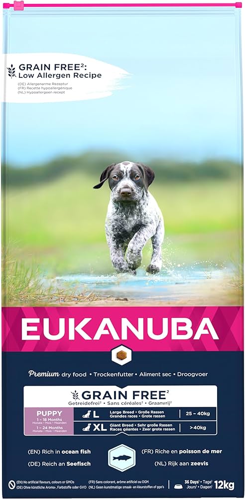 Eukanuba Grain free Puppy Large Breed (ocean fish)