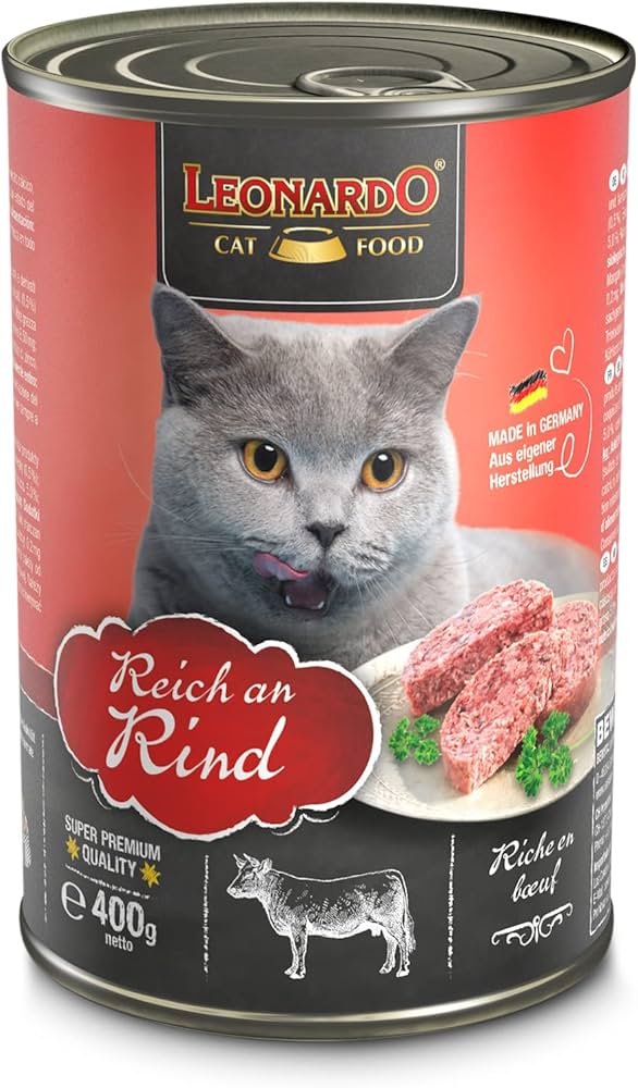 Leonardo Cat tin, 400g - Beef