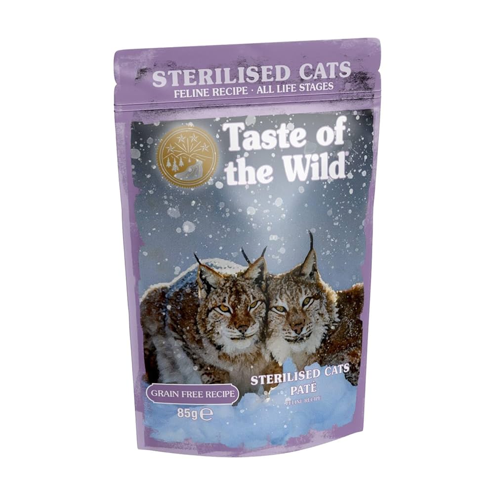 Taste of the Wild Pouch Sterilised Cats Pate Feline Recipe 85