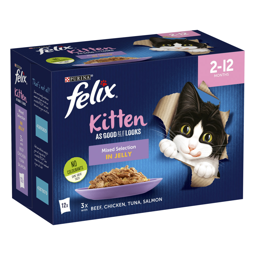 Felix As Good as it Looks Pouches Kitten 12 Pack