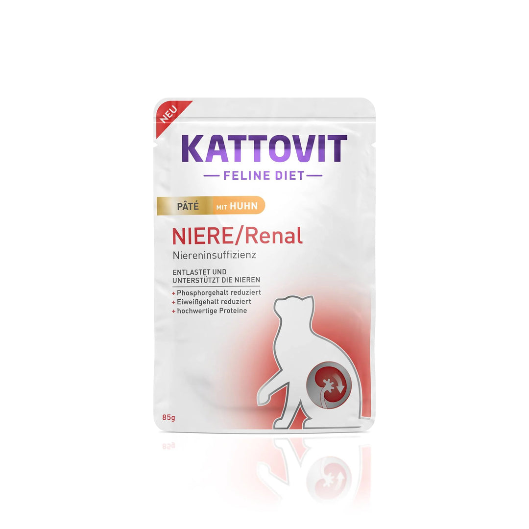 Kattovit Feline Diet Renal Pate (chicken) Pouch, 85g