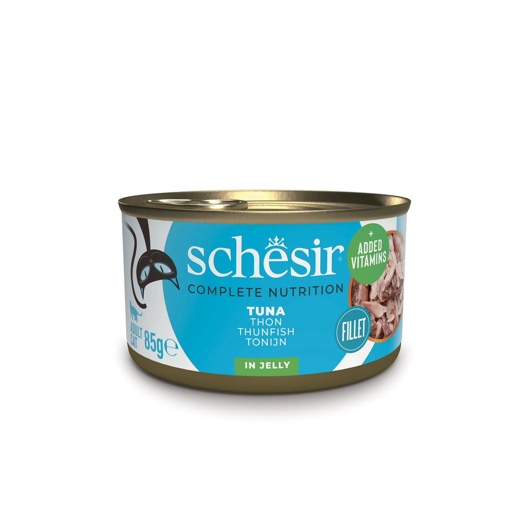 Schesir cat tin, Complete, 85g - Tuna in jelly