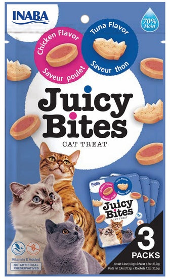 Inaba Juicy Bites cat treats - Chicken & Tuna