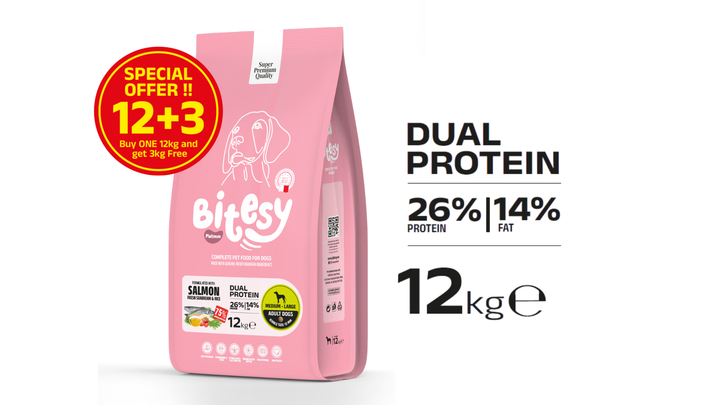 Bitesy Dog Dual Protein Salmon & Seabream (Medium & Large Breeds)