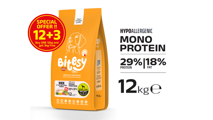 Bitesy Dog Mono Protein Duck & Sweet Potato (Medium & Large Breeds)