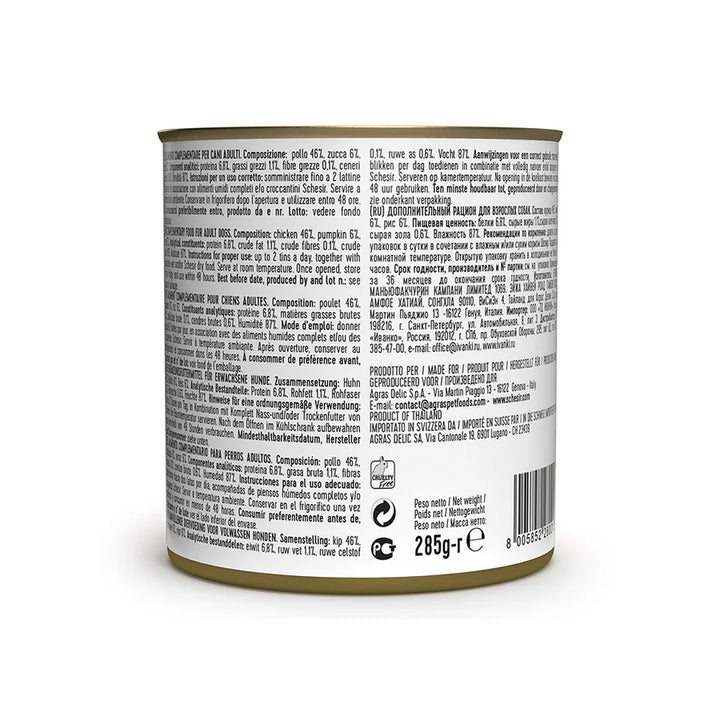 Schesir Dog tin 285g - Chicken &amp; Pumpkin