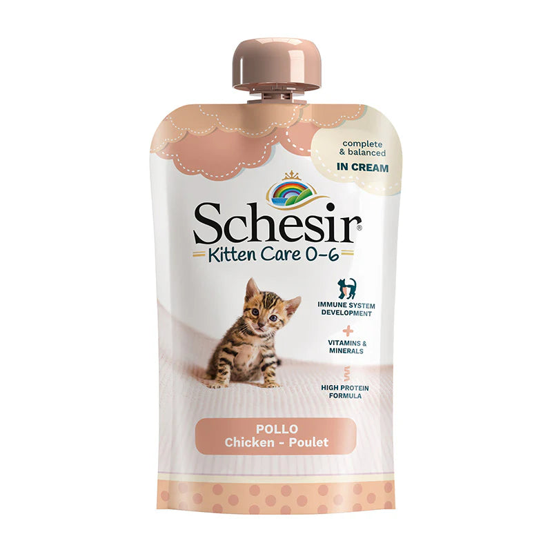 Schesir Kitten Cream Pouches 150g - chicken