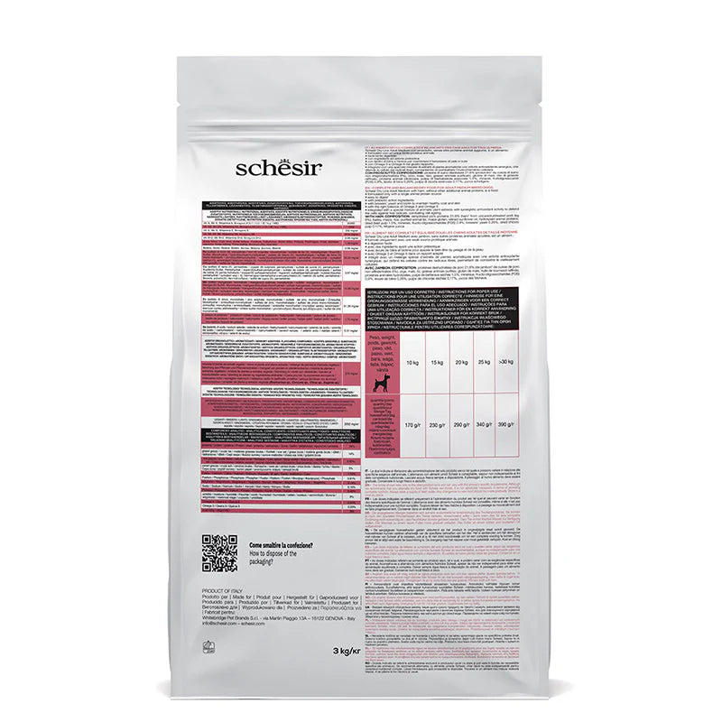 Schesir Dog Medium Ham 3kg