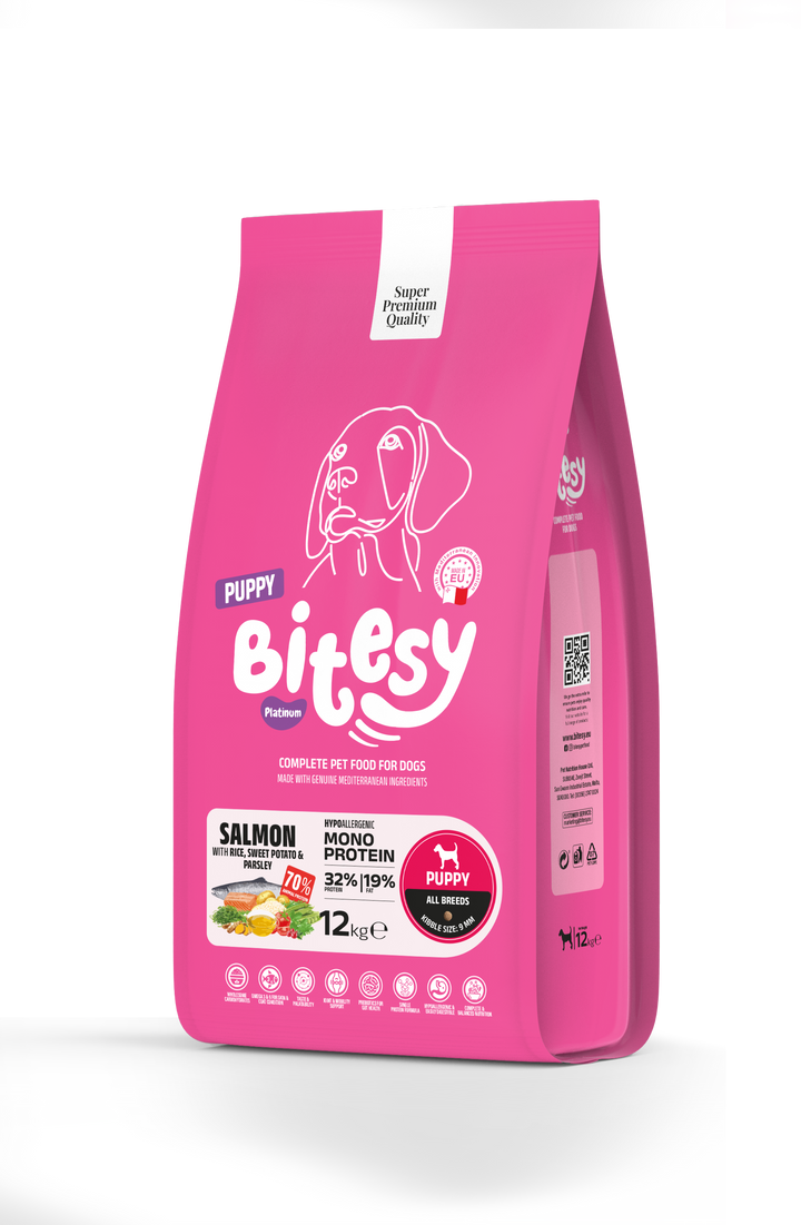 Bitesy Dog Mono Protein Puppy all breeds Salmon & Sweet Potato